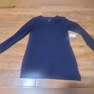 Dark blue long sleeve top